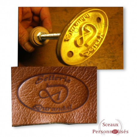 Fer De Marquage Personnalisé 2.5cm En Laiton - Tampon Métal Avec Logo Et Texte Pour Bois, Cuir, Steak, Viande, Pain Et Gâteau