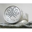 Bague cachet Blason ou motif personnel