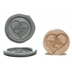 Tampon De Cire à Cacheter Personnalisé - Pour Enveloppes De Mariage, Invitations, Faire-part, Diplômes - Personnalisation Avec Votre Logo Ou Texte