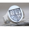 Bague cachet Blason ou motif personnel