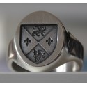 Bague cachet Blason ou motif personnel