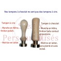 Tampon à marquer le chocolat en laiton alimentaire. Tampon pour contact alimentaire sans plomb et sans nickel