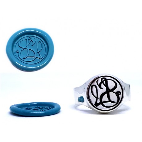 Bague cachet Blason ou motif personnel