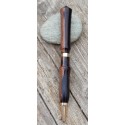 stylo en ébène de macassar brun et noir