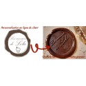 Personnalisation en ligne de votre tampon à marquer le chocolat, notre graveur ajustera votre gravure
