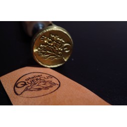 Fer à Marquer Personnalisé En Bois Et Laiton - Taille Personnalisable (à Partir De 2cm) - Pour Cuir, Bois, BBQ - Idéal Pour Artisans Et Passionnés