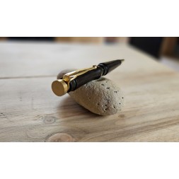 stylo bille pour cacheter la cire à vos initiales un cadeau unique en bois précieux tourné à la main