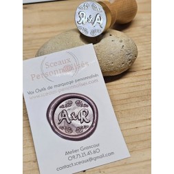 cachet de cire personnalisé pour mariage sceau personnalisé en cire