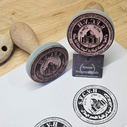 Tampon à encre personnalisé tampon géant logo