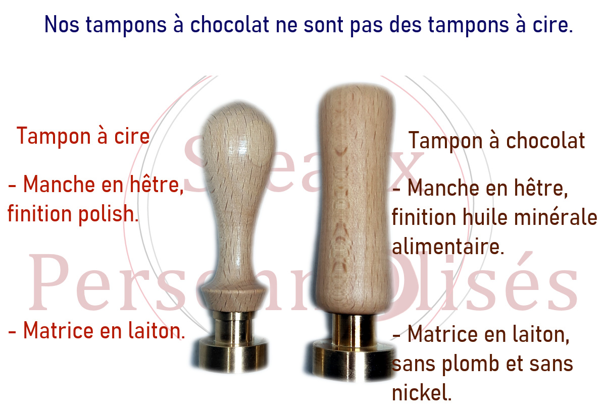 Tampon chocolat normes alimentaires