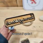 Une nouvelle occasion de vous montrer l'intérêt d'appliquer un léger abrasif sur vos empreintes ! Toujours dans le sens des fibres du bois, un léger ponçage permet d'effacer les marques jaunes ou brunes autour de votre empreinte. Elles résultent de la diffusion de la chaleur à travers le bois. Votre signature gagnera en netteté et donc en lisibilité !
Votre fer à marquer le bois personnalisé en ligne c'est sur sceaux-personnalises.com
Et n'oubliez pas : nos tampons sont labelises fabriqués à Lyon et ses alentours ! 🇫🇷
#sceauxpersonnalises
#TamponPersonnalisé #ferpersonnalisé #brandingluxury #ebeniste #renovationmeuble #upcycling #lyon #artisanbois